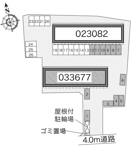 ★手数料０円★磐田市白羽　月極駐車場（LP）